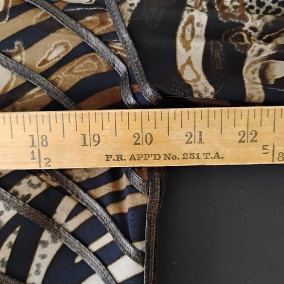 Chico’s Open-Front Animal/Geometric Print Jacket – Size 1 – Gently Worn - Picture 12 of 14